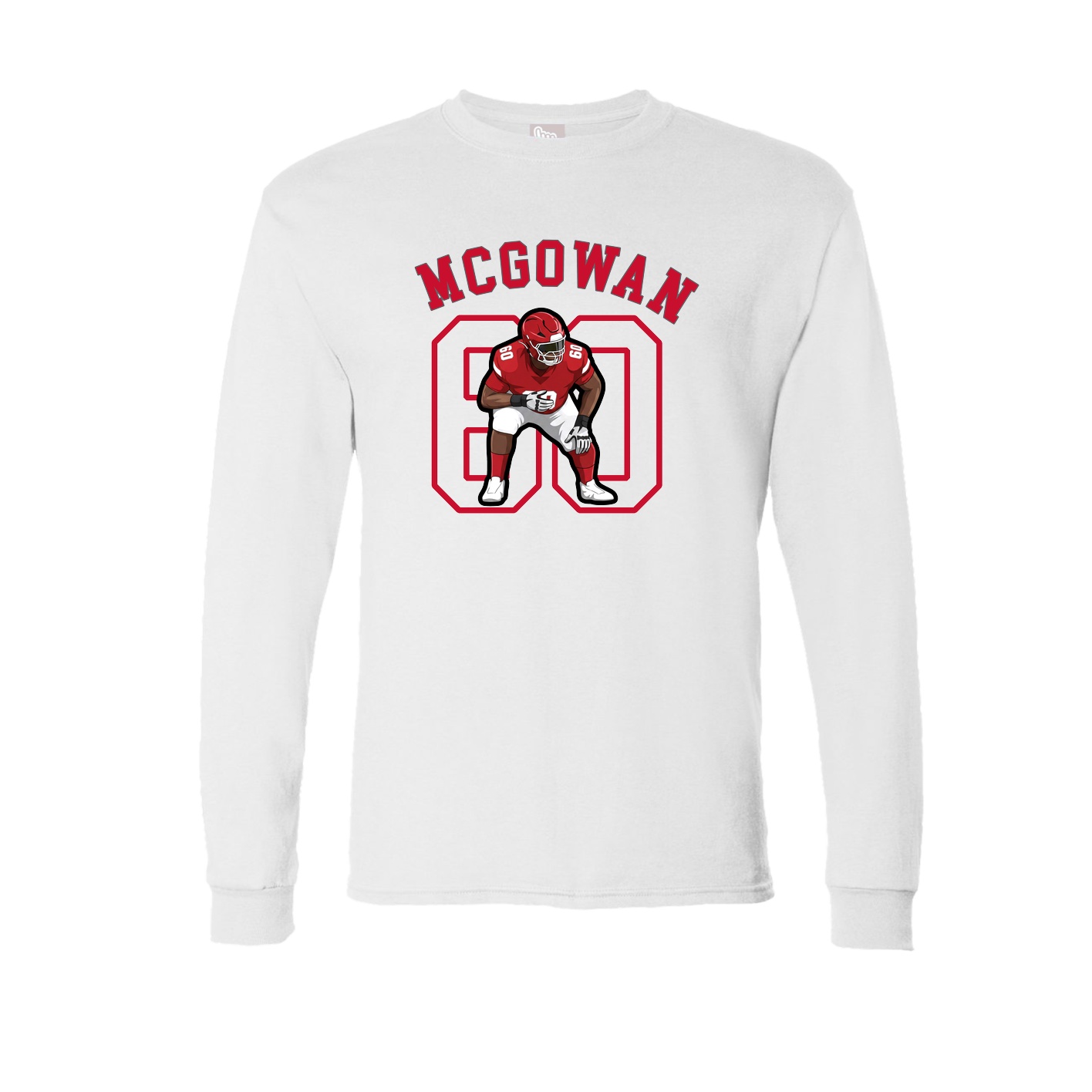 Long Sleeve Tee — Shirsey Arch in White