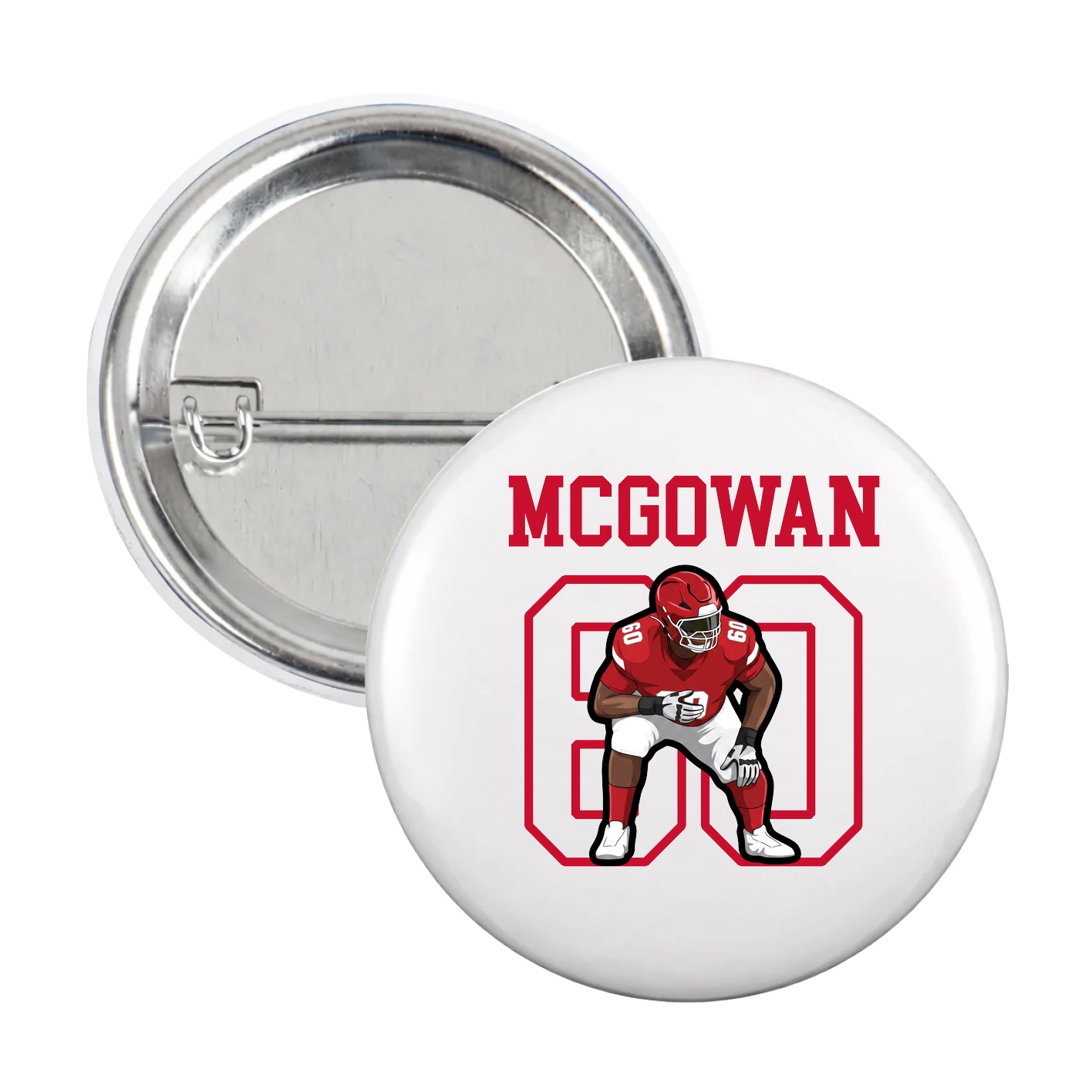 Game Day Button — Shirsey in White