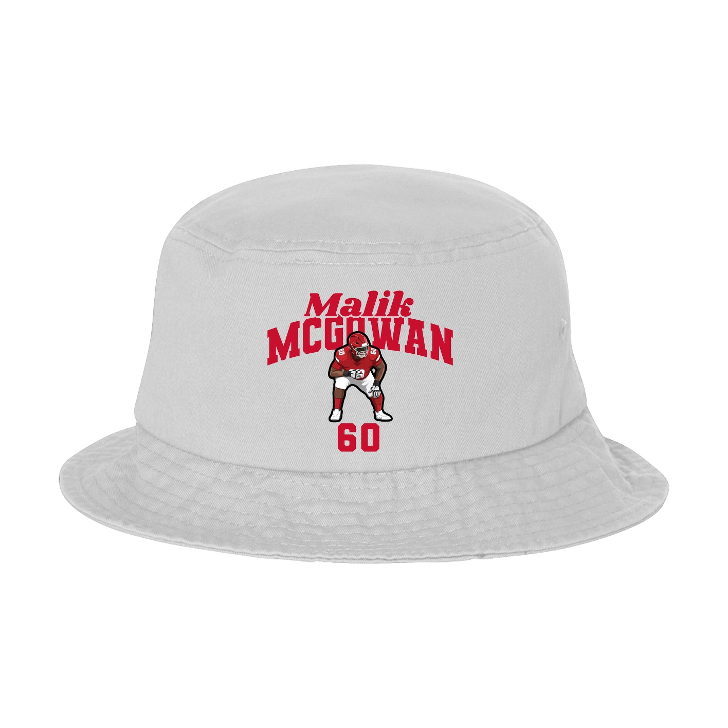 Bucket Cap — Signature Arch in White