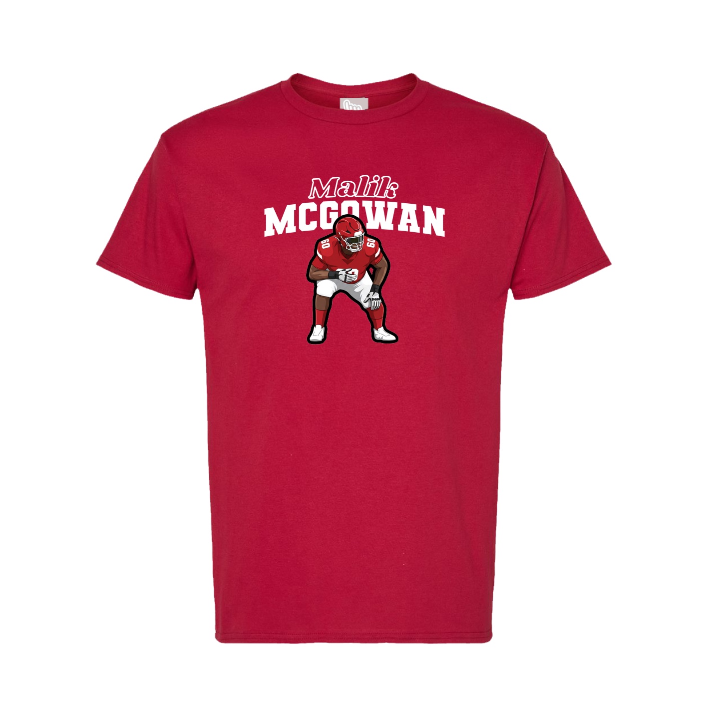 Tee — Name Arch in Crimson