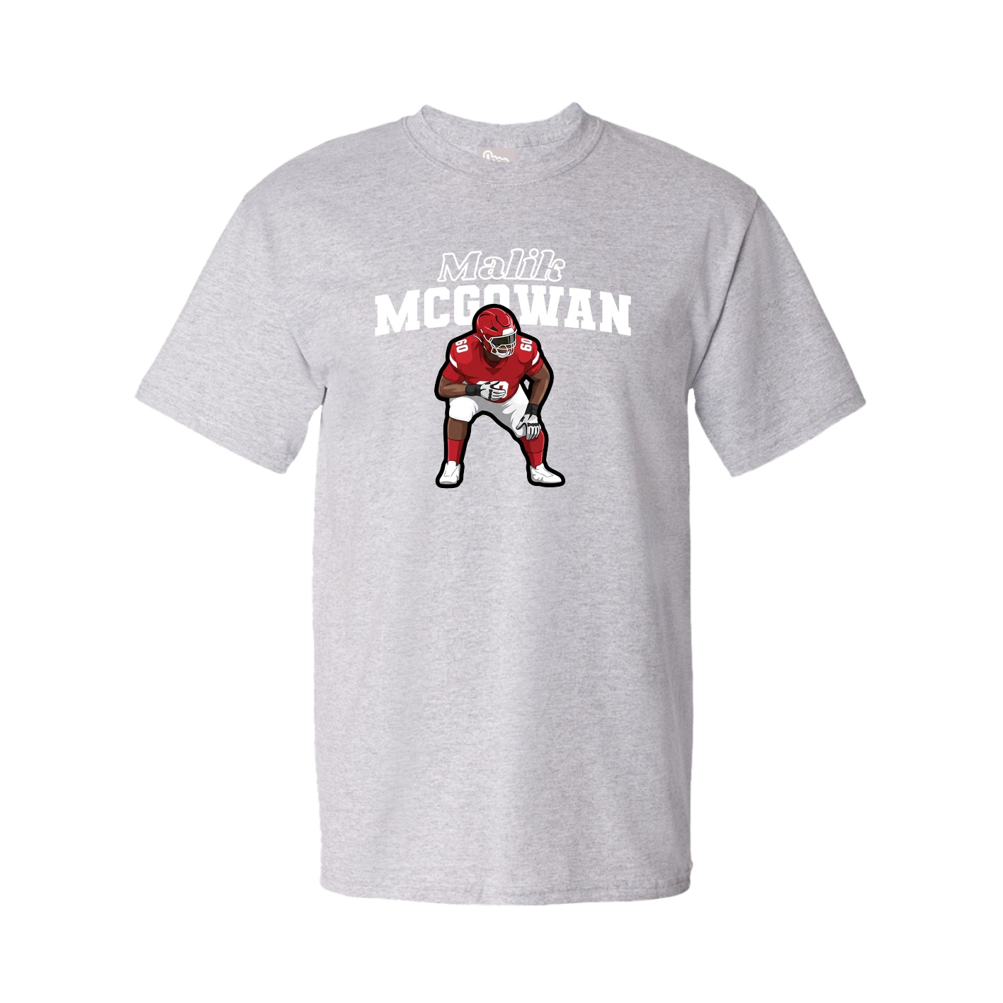 Youth Tee — Name Arch in Grey