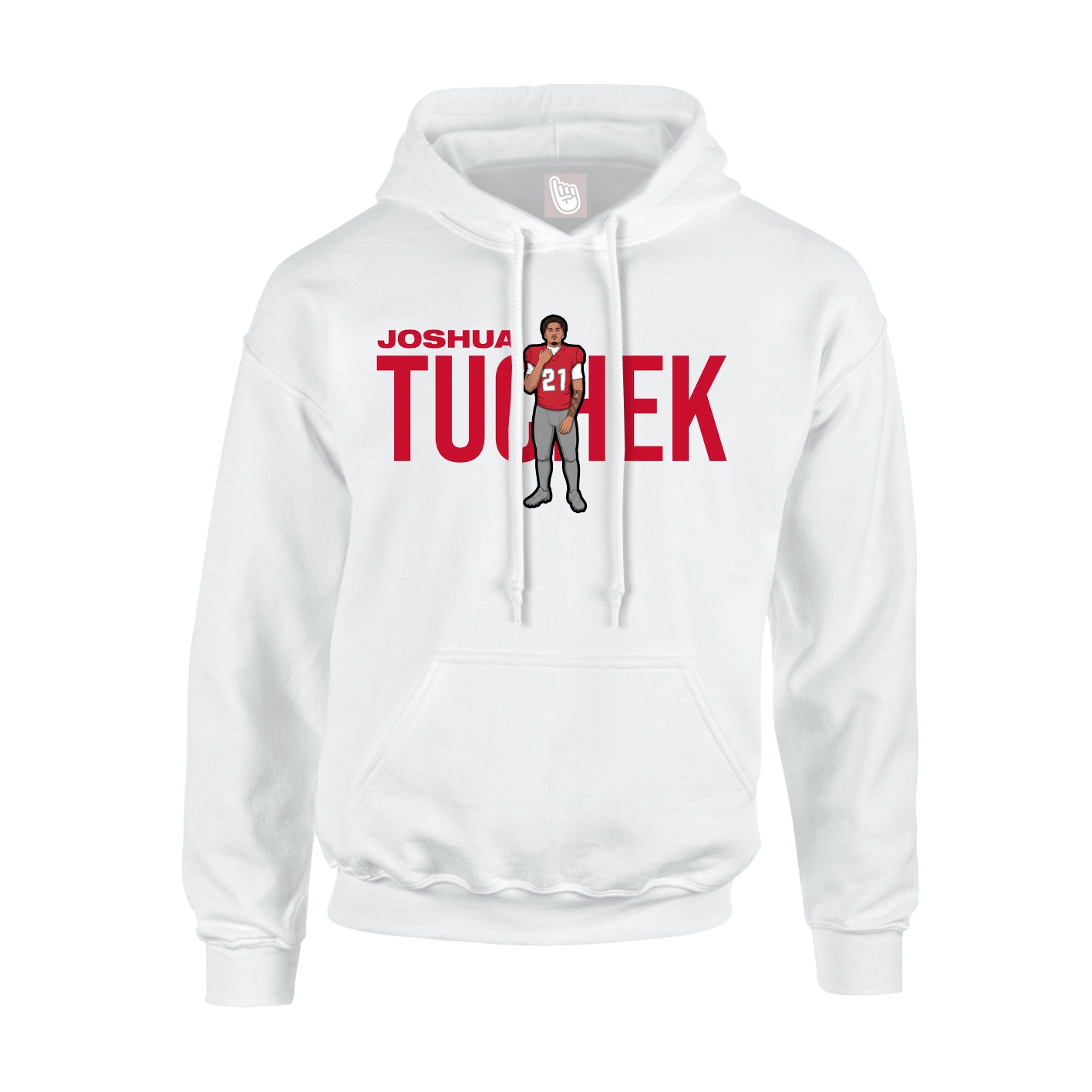 Youth Hoodie — Player Name in White