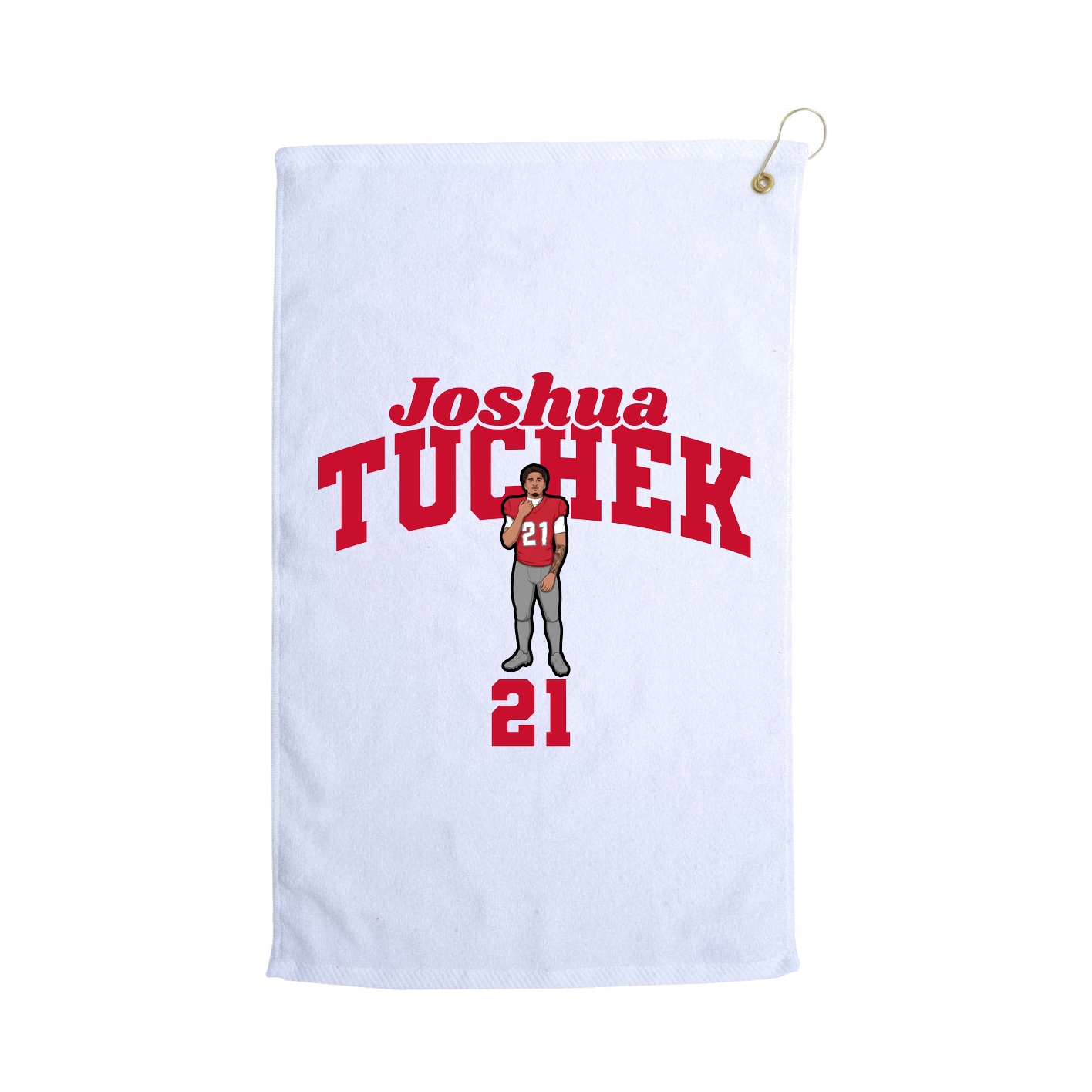 Golf Towel — Signature Arch in White