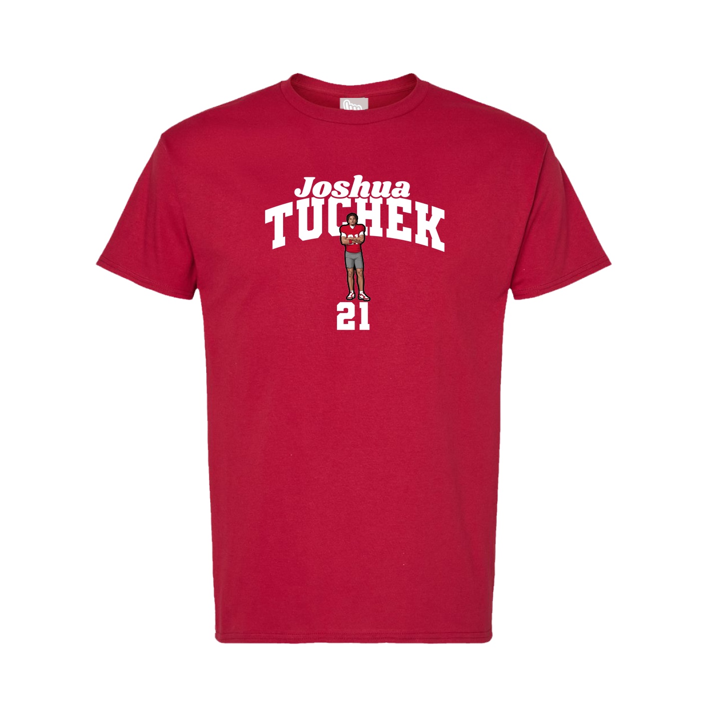 Tee — Signature Arch in Crimson
