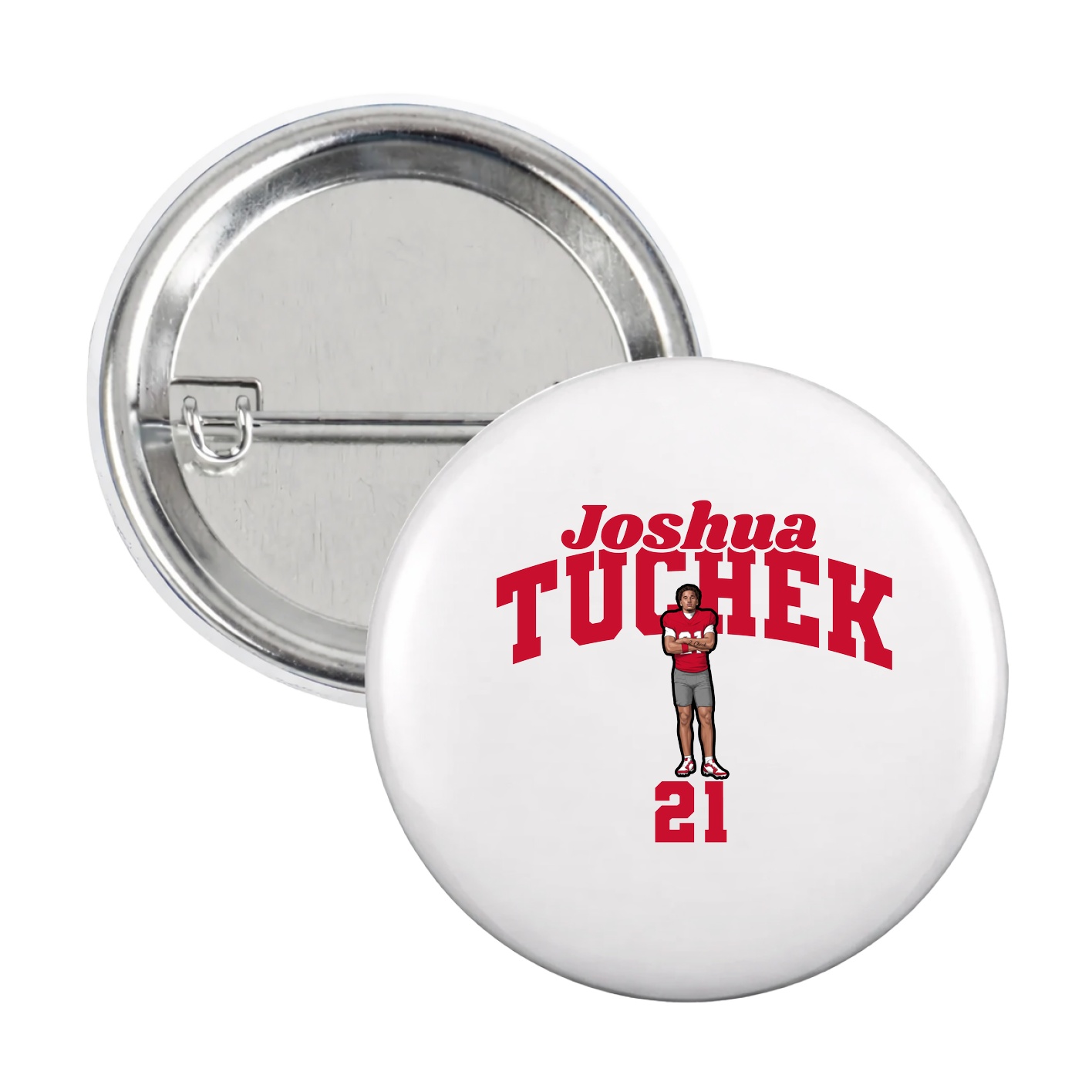 Game Day Button — Signature Arch in White