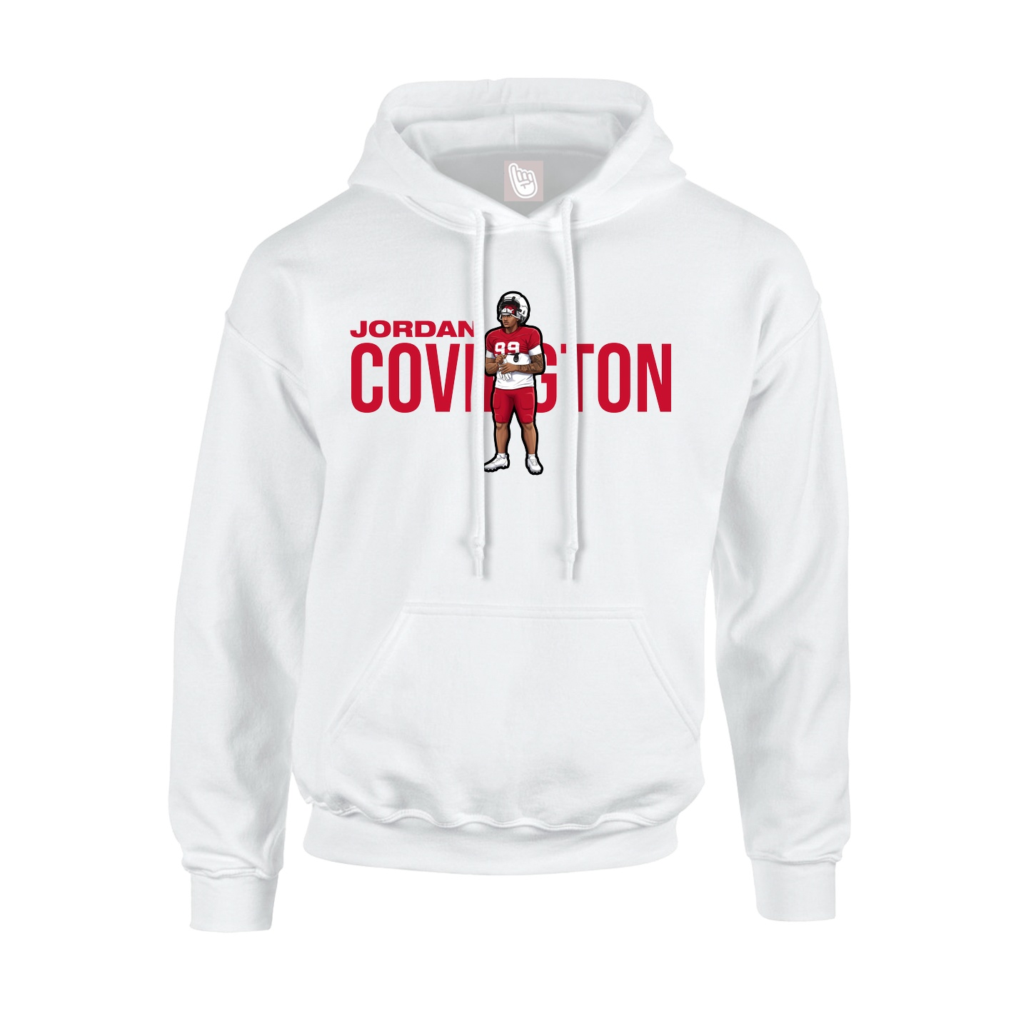Hoodie — Player Name in White