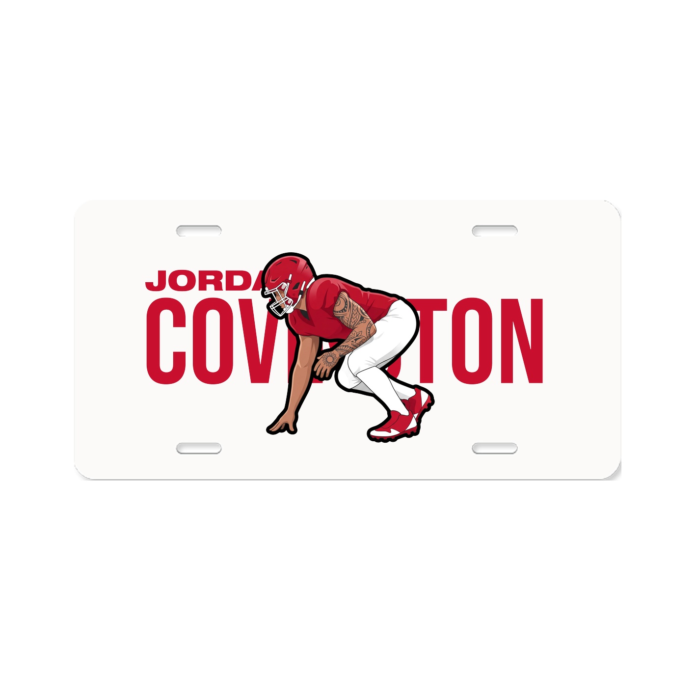License Plate — Player Name in Classic