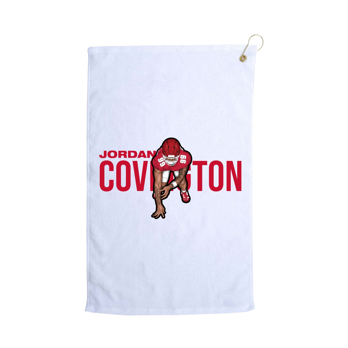Golf Towel — Player Name in White