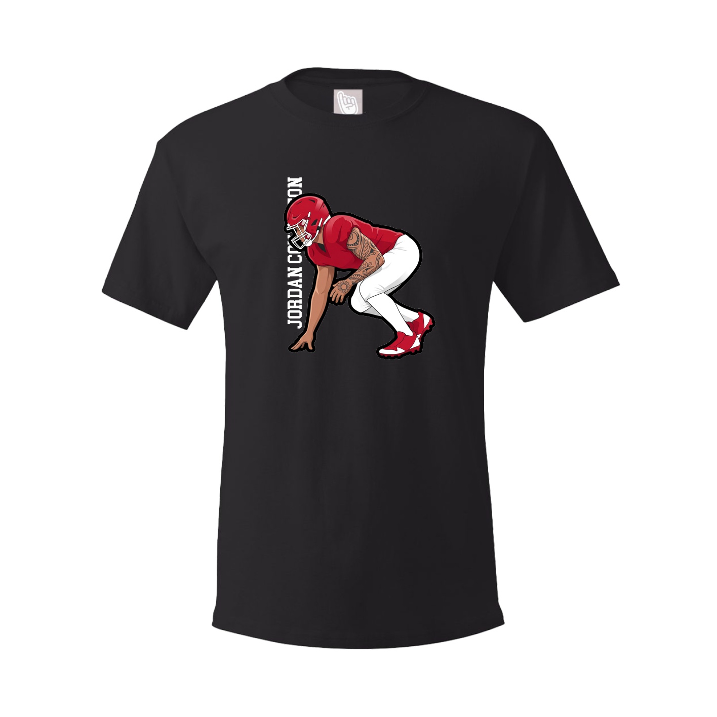 Tee — Name Vertical in Black