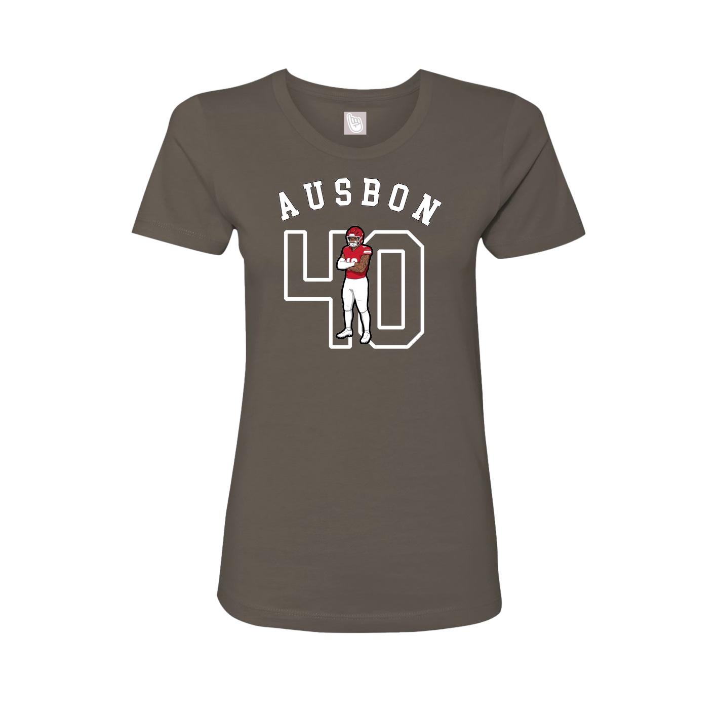 Fitted Women's Tee — Shirsey Arch in Grey