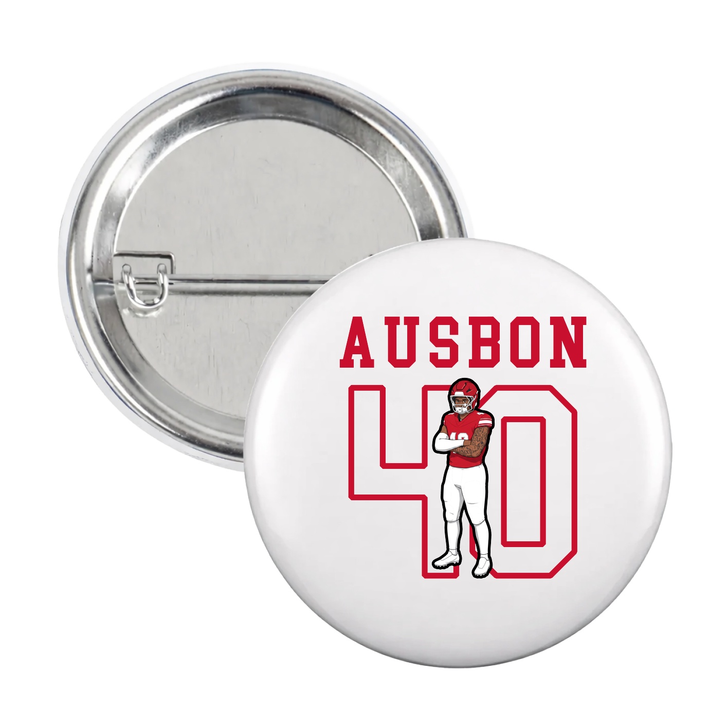 Game Day Button — Shirsey in White