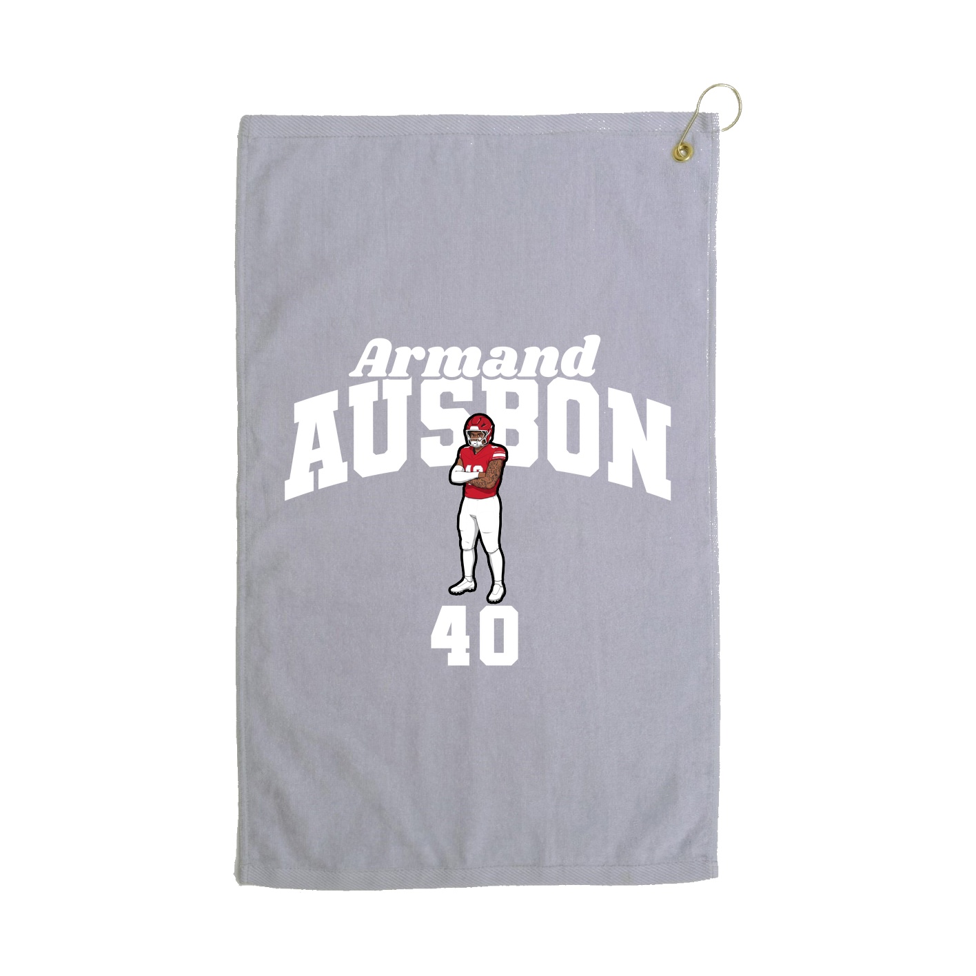 Golf Towel — Signature Arch in Grey