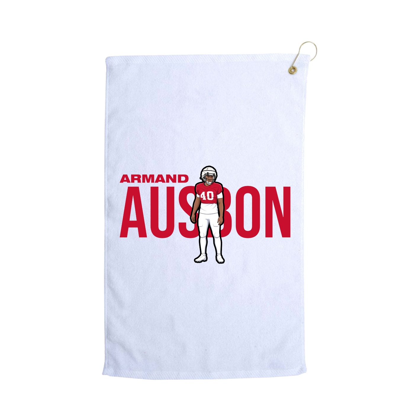 Golf Towel — Player Name in White