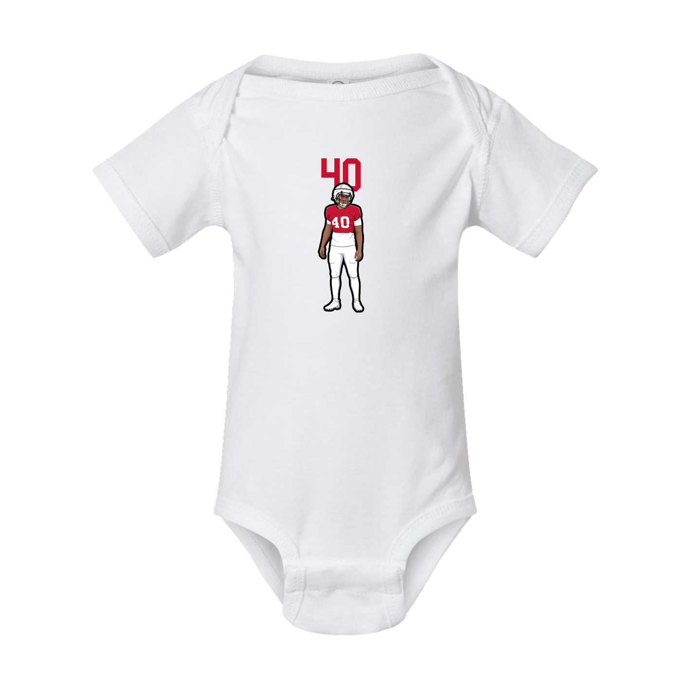 Baby Onesie — Number Top in White