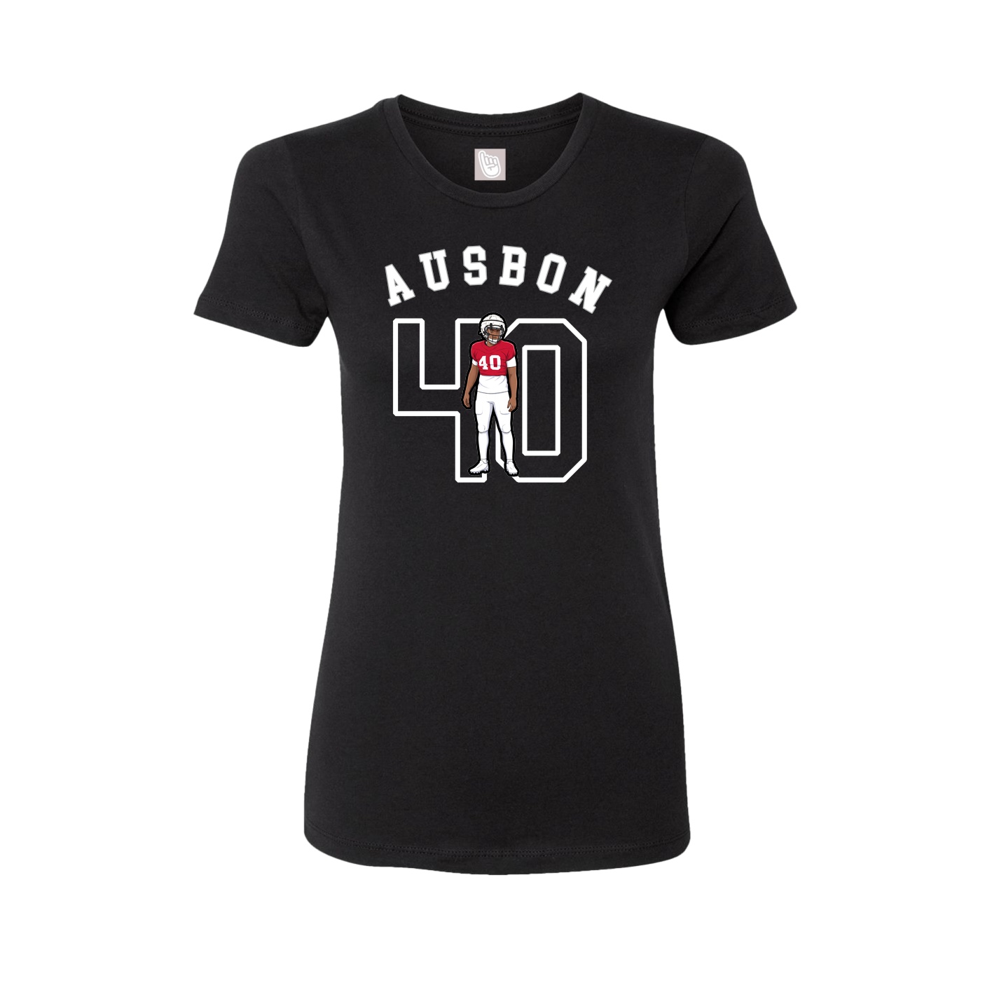 Fitted Women's Tee — Shirsey Arch in Black