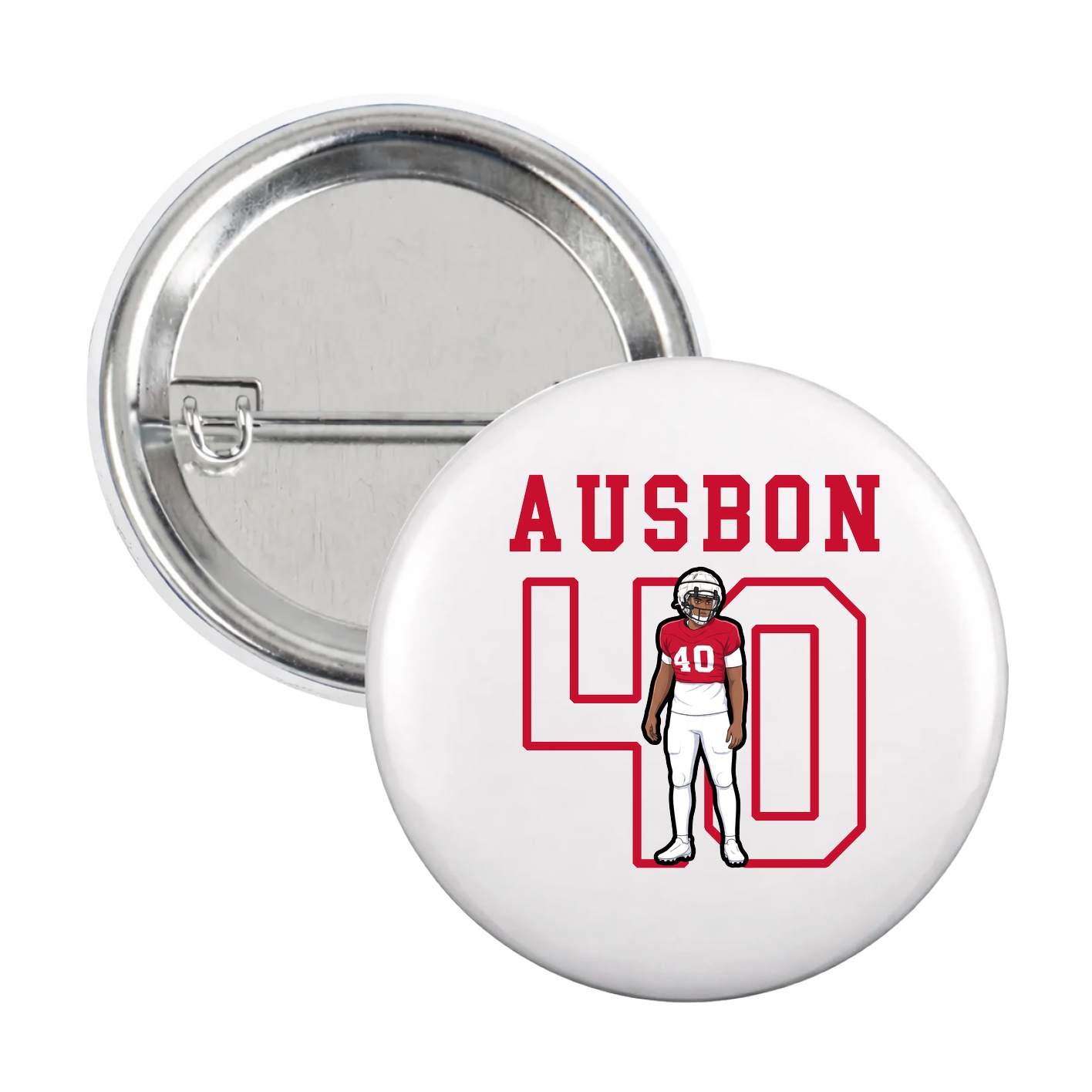 Game Day Button — Shirsey in White