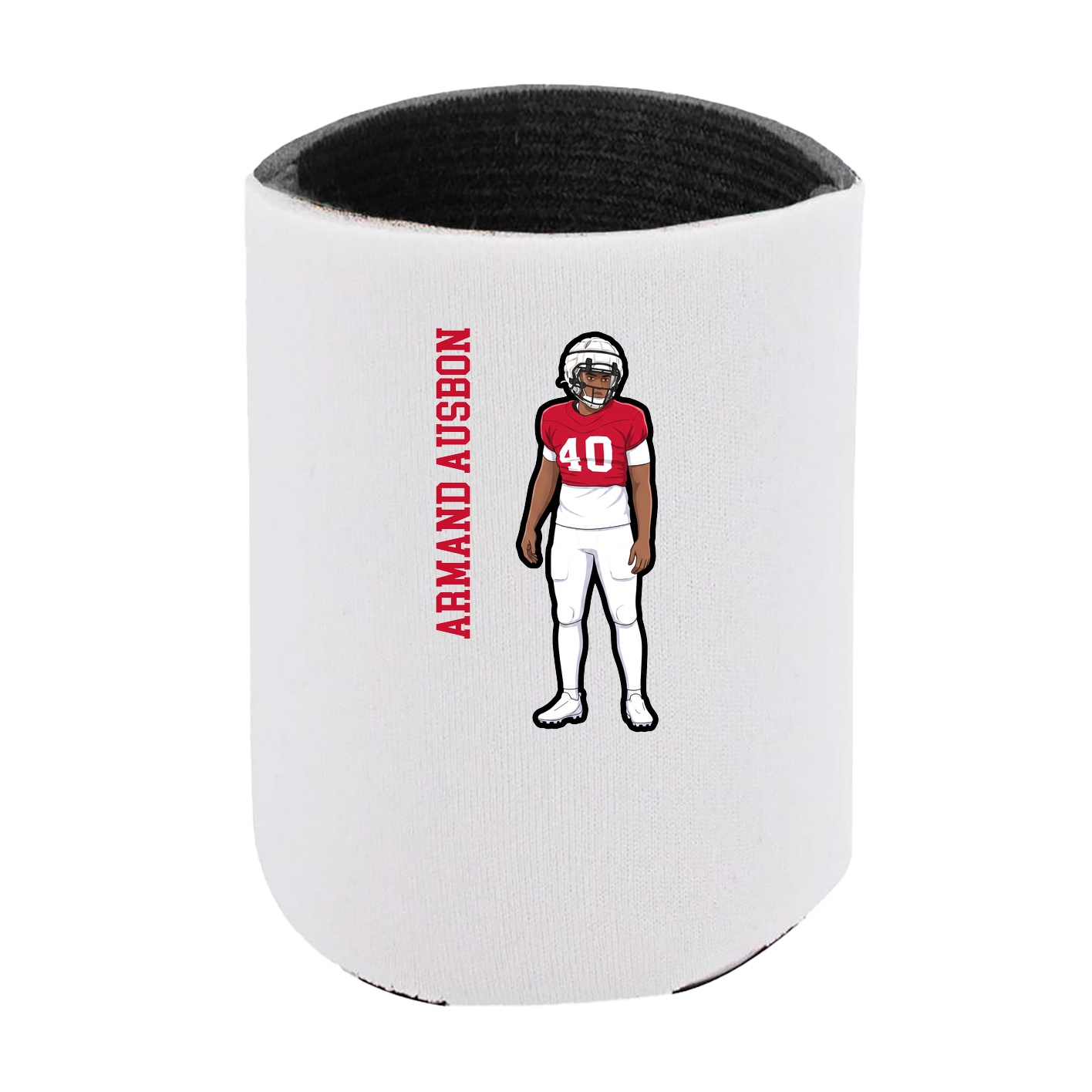 Can Holder — Name Vertical in White