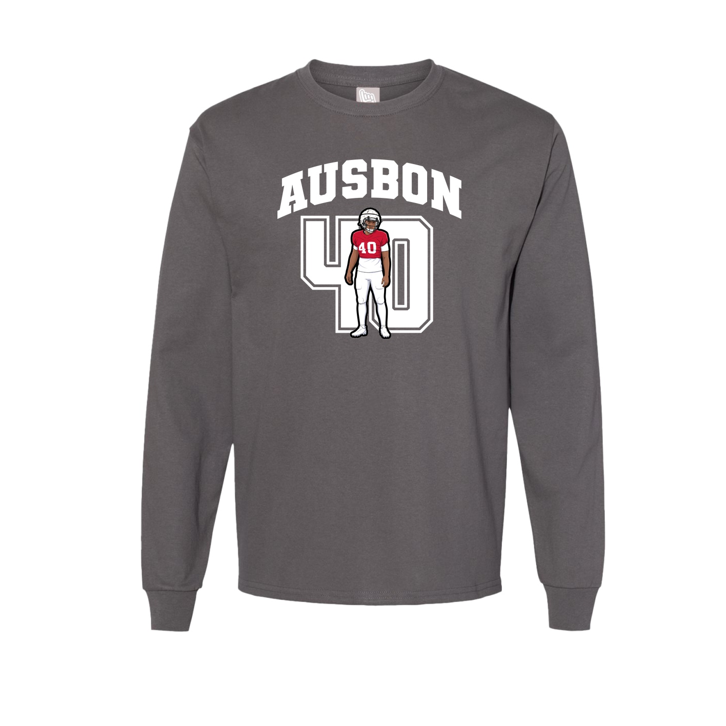 Long Sleeve Tee — Number in Grey