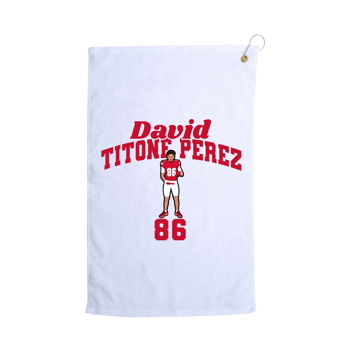 Golf Towel — Signature Arch in White