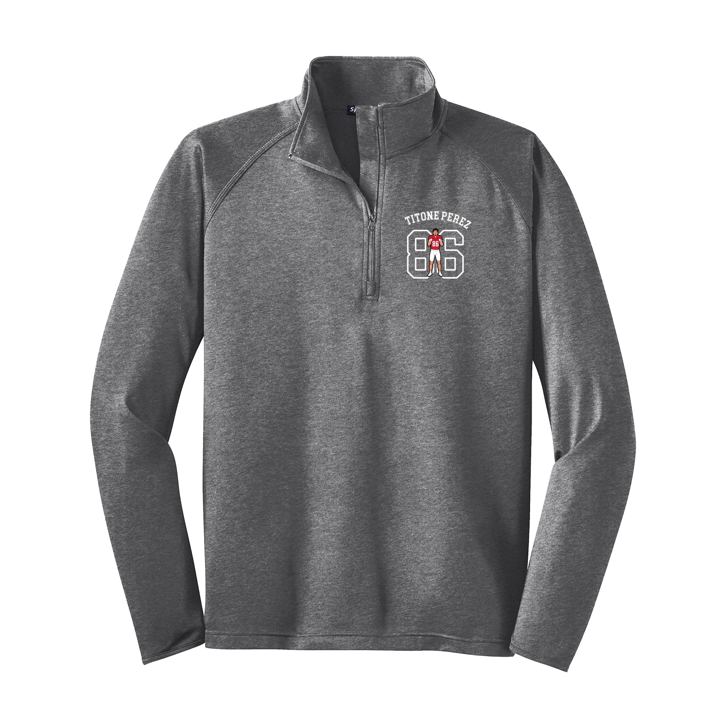 Q-Zip Pullover — Shirsey Arch in Grey