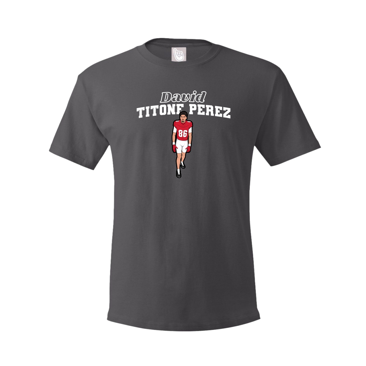 Tee — Name Arch in Grey