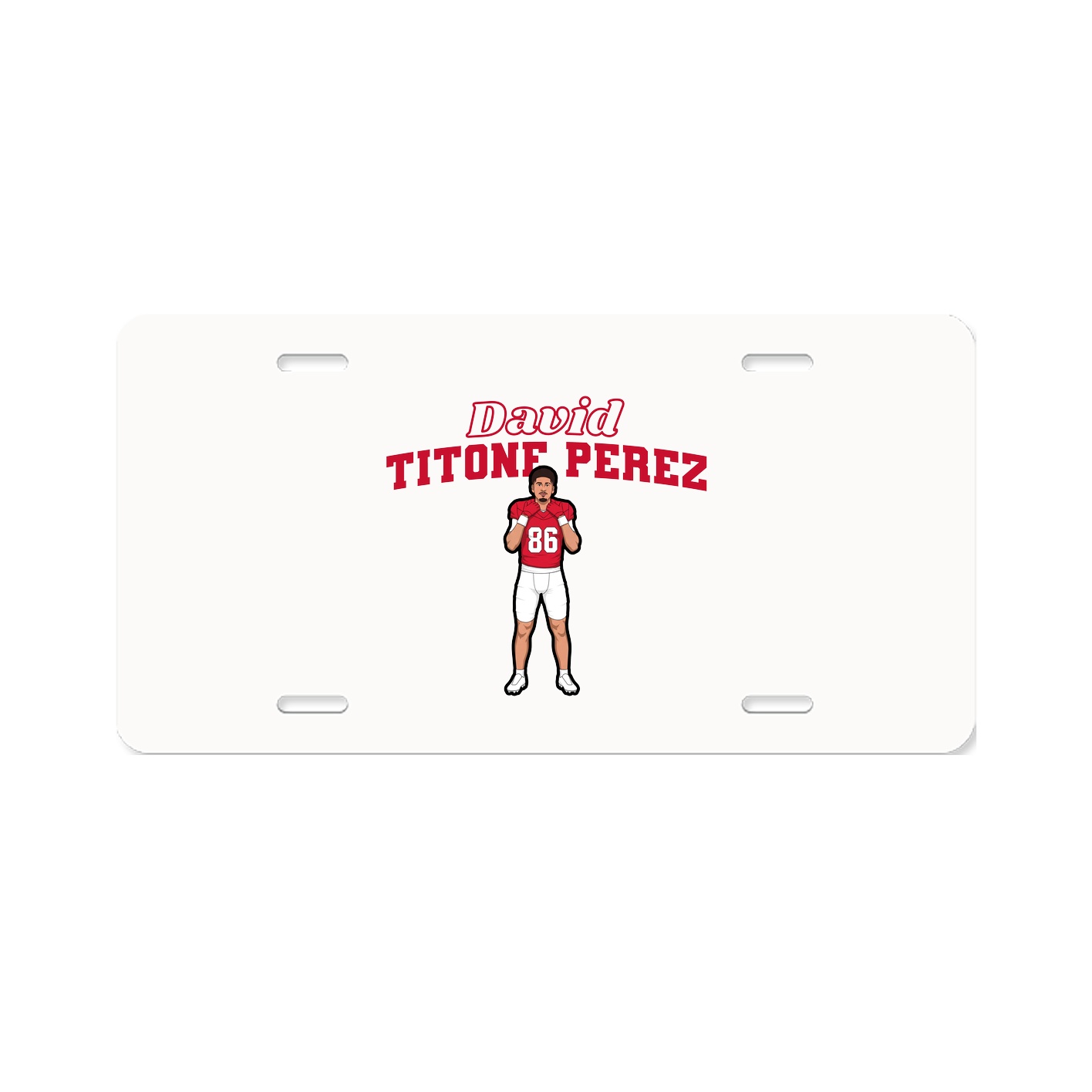 License Plate — Name Arch in Classic