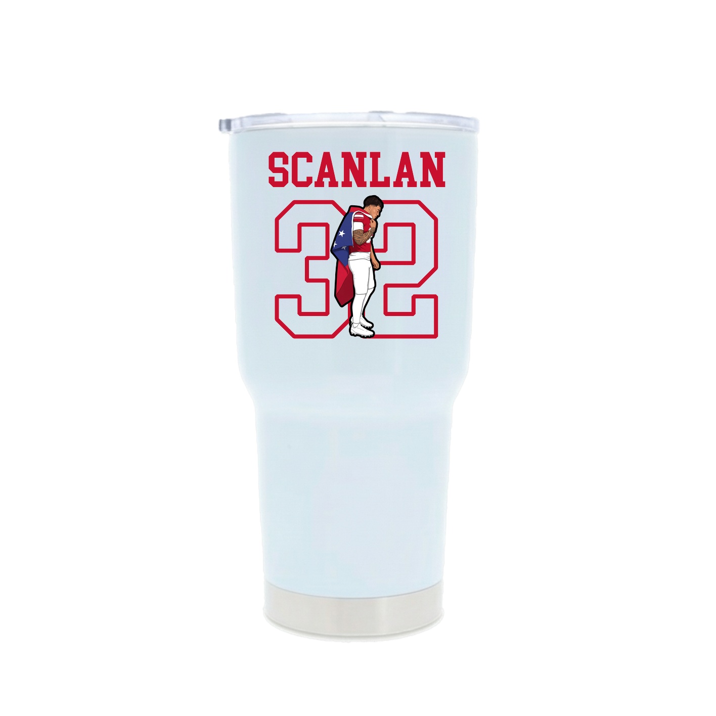 30oz Stainless Steel Tumbler — Shirsey in White