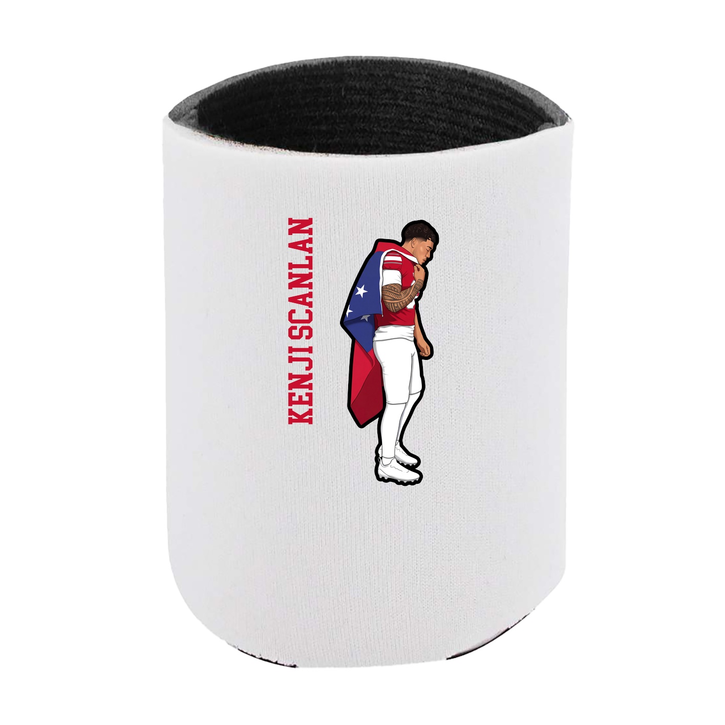 Can Holder — Name Vertical in White