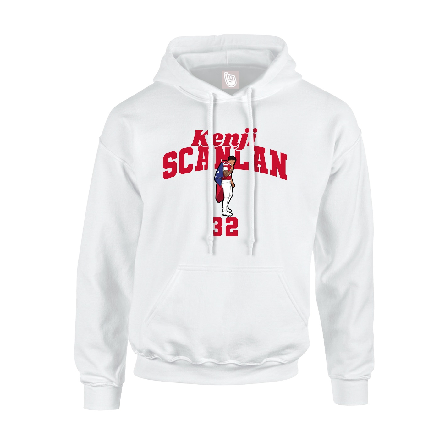 Hoodie — Signature Arch in White