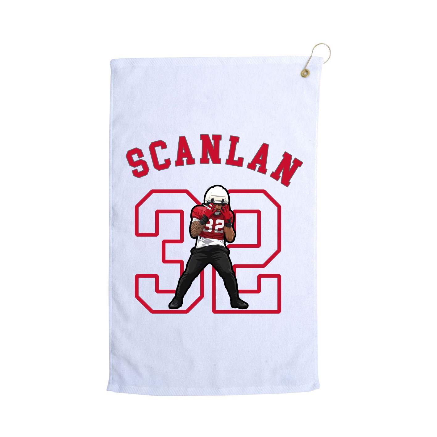 Golf Towel — Shirsey Arch in White