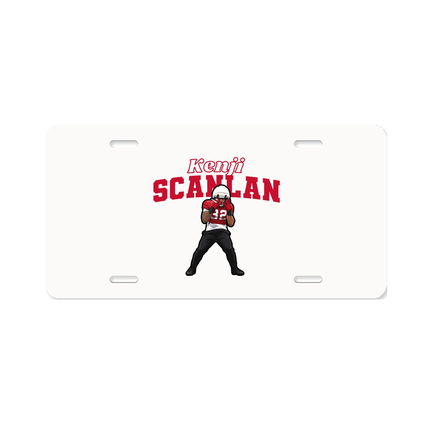 License Plate — Name Arch in Classic