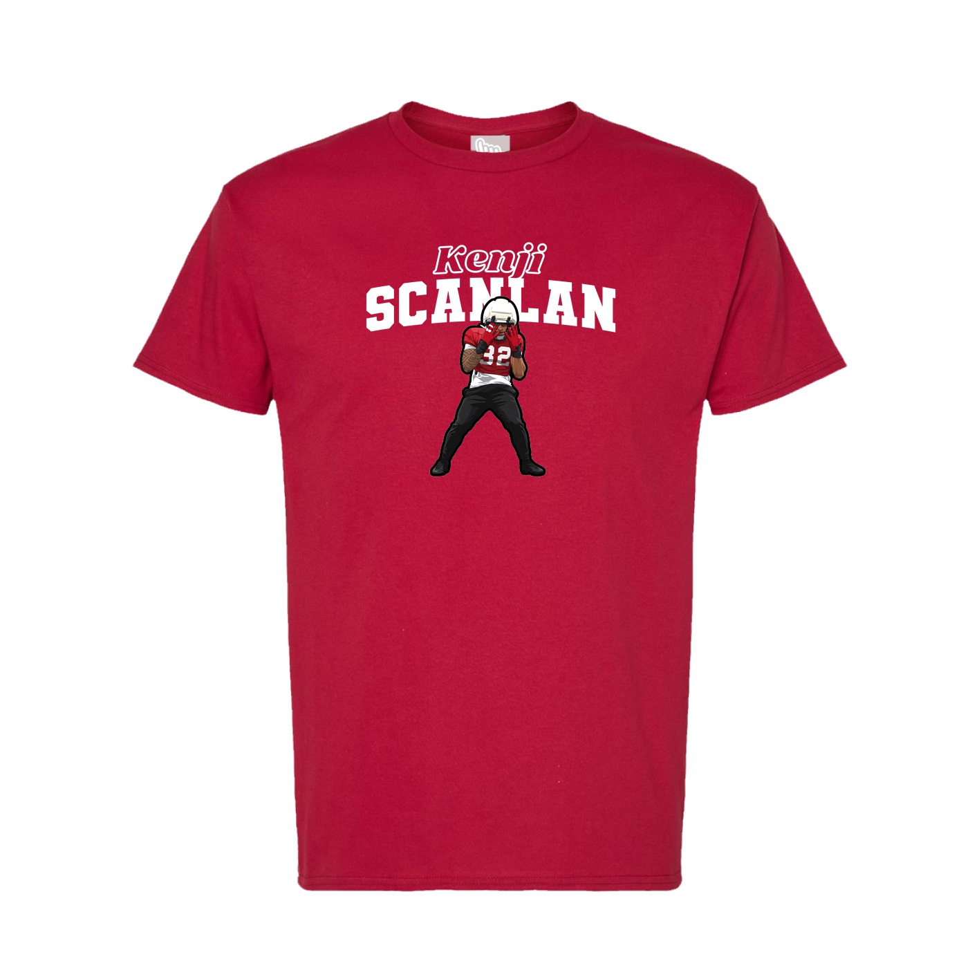 Tee — Name Arch in Crimson