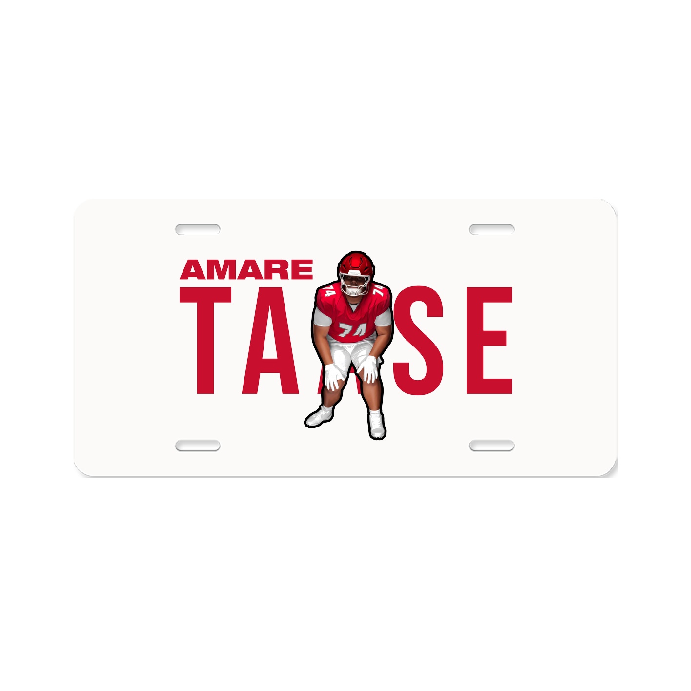 License Plate — Player Name in Classic