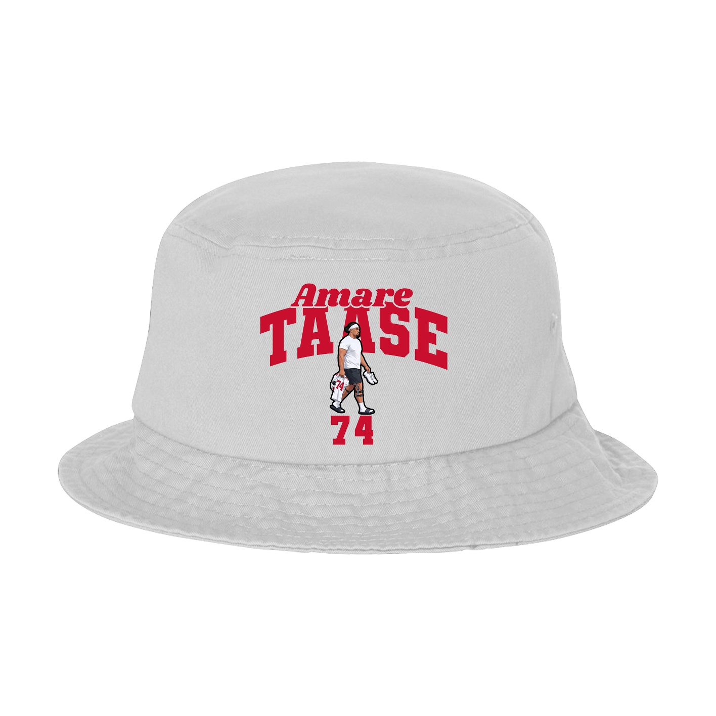 Bucket Cap — Signature Arch in White