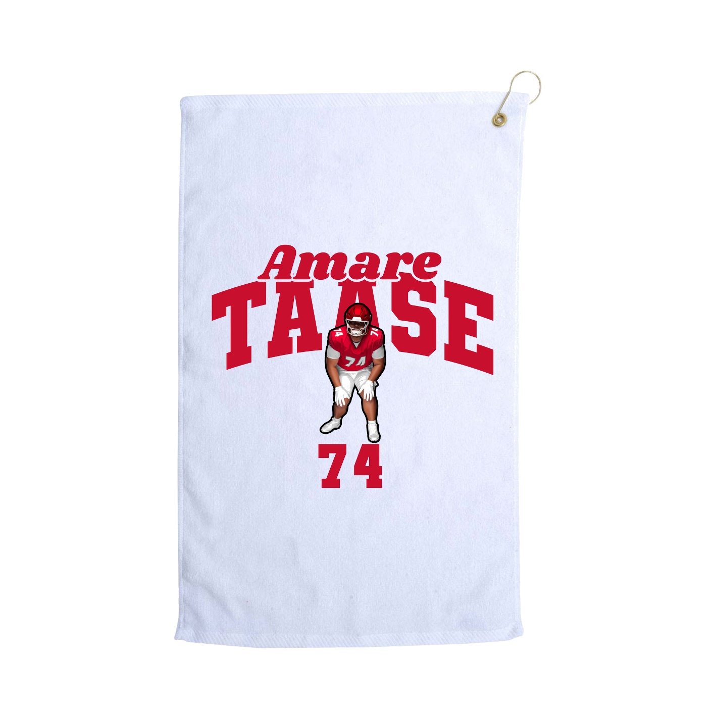 Golf Towel — Signature Arch in White