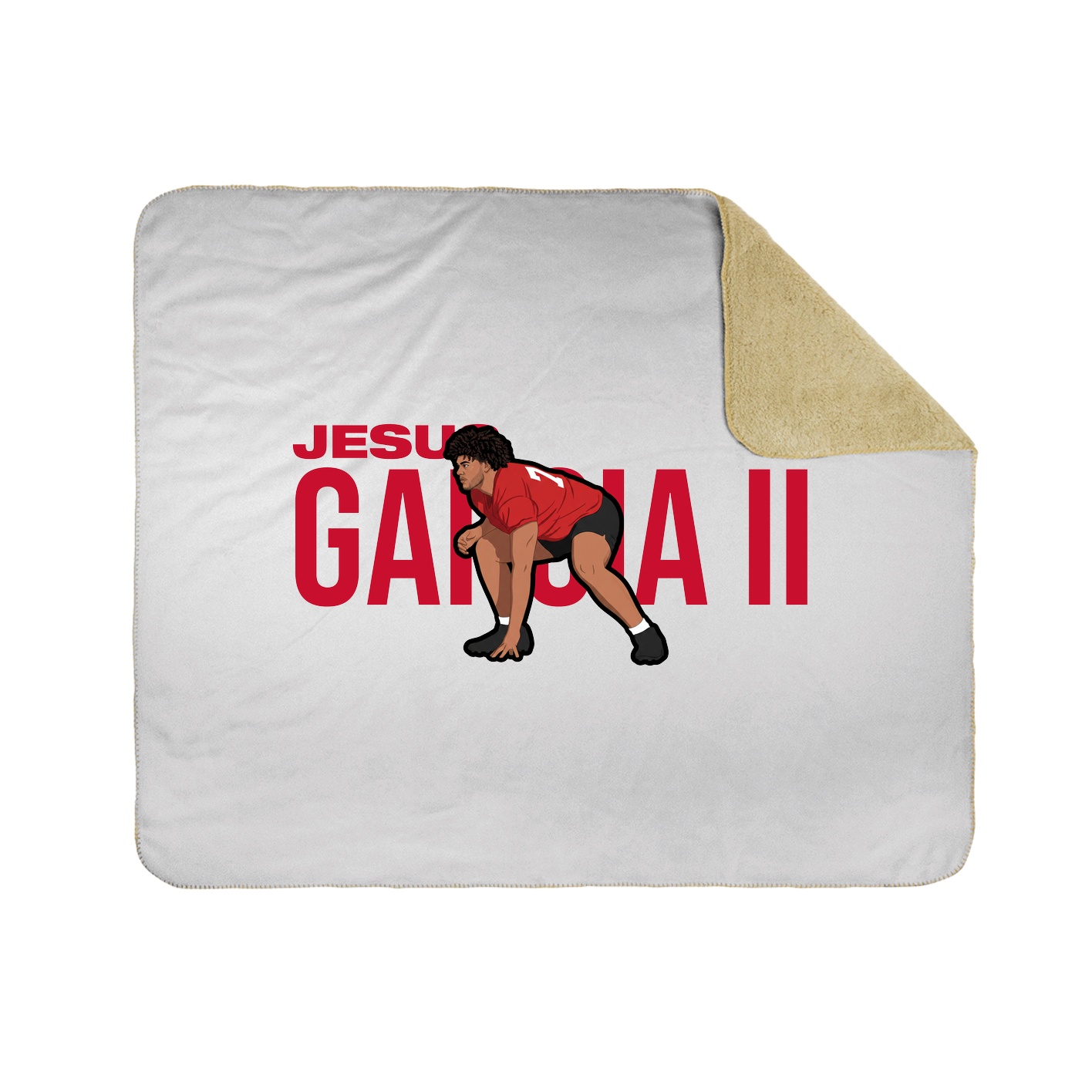 Throw Blanket — Player Name in White