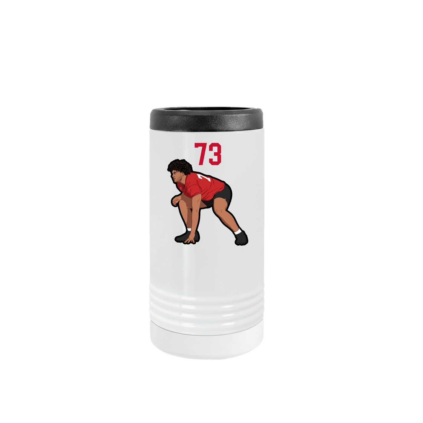 Slim Beverage Holder — Number Top in White