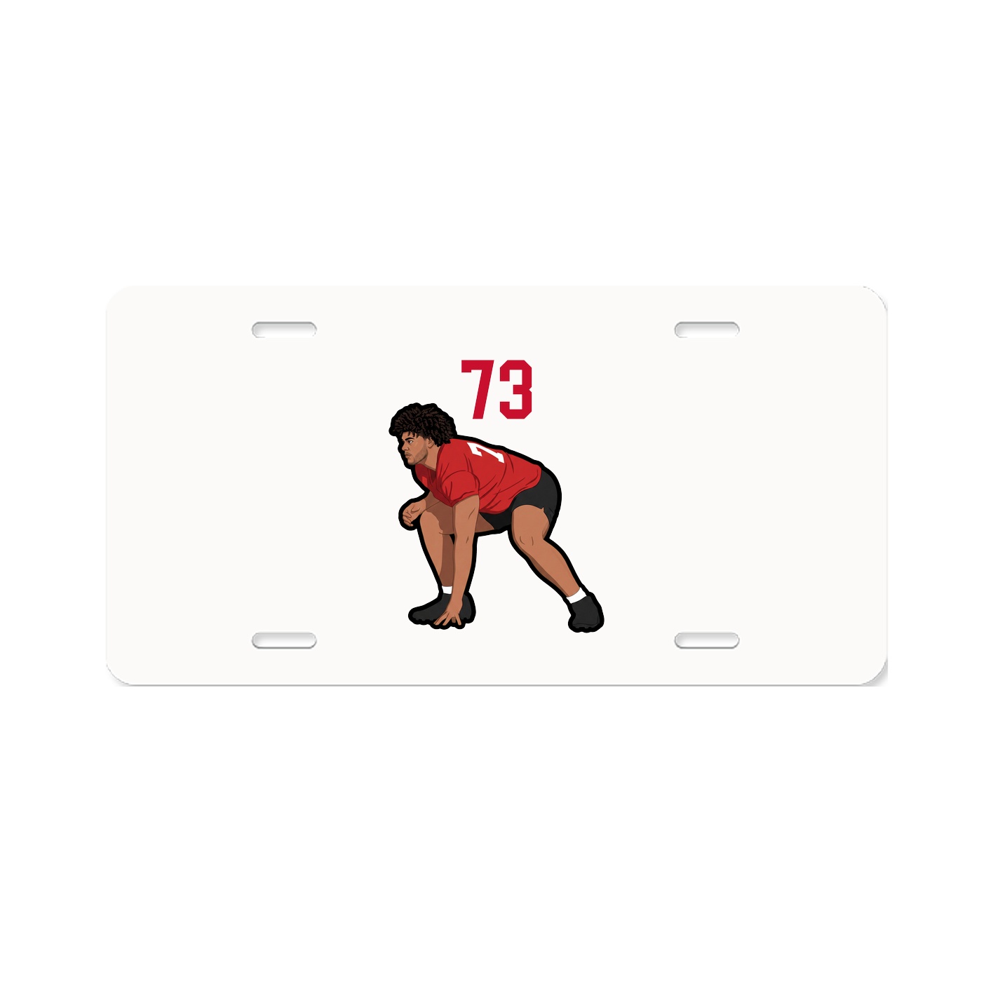 License Plate — Number Top in Classic
