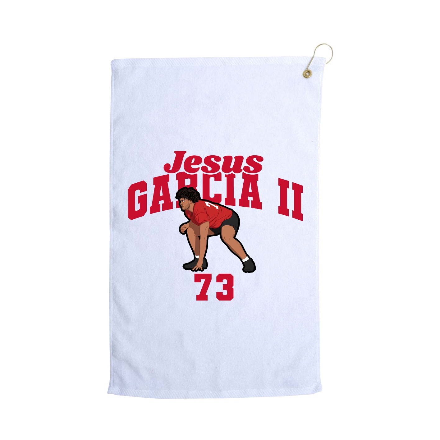 Golf Towel — Signature Arch in White