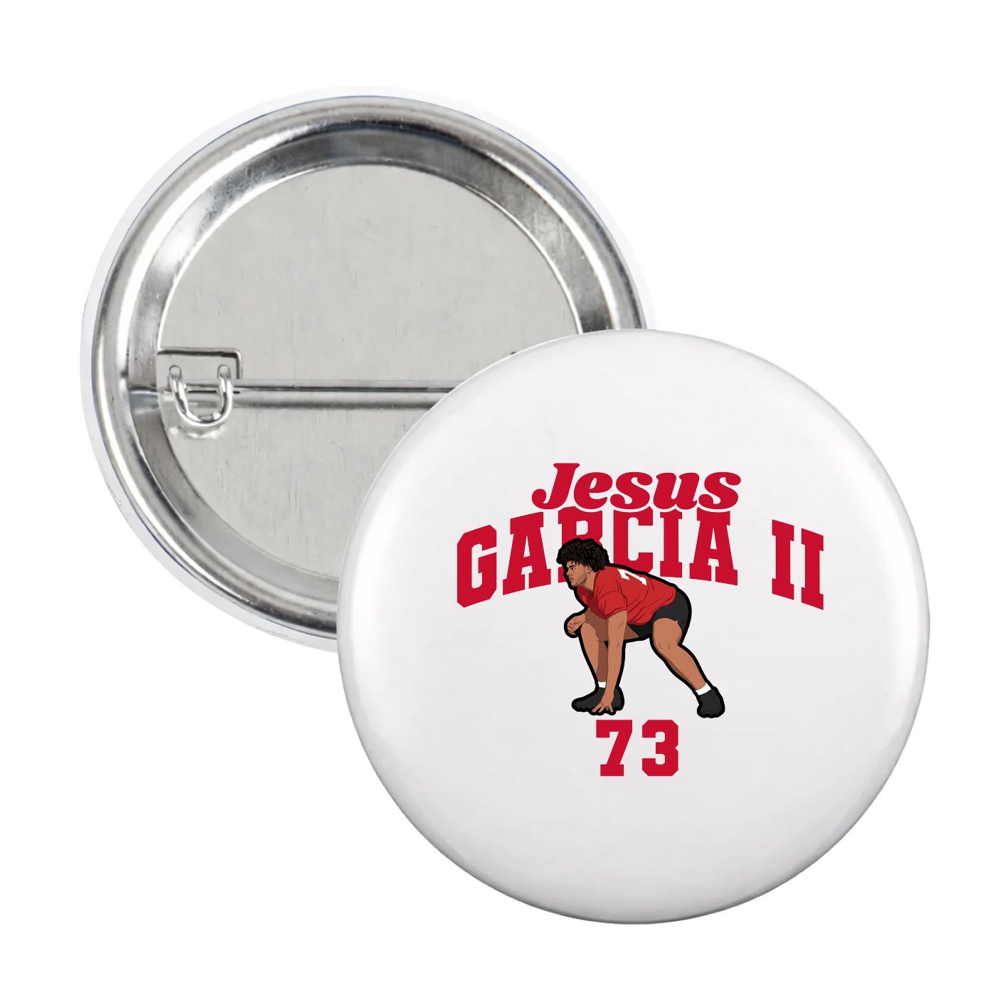 Game Day Button — Signature Arch in White
