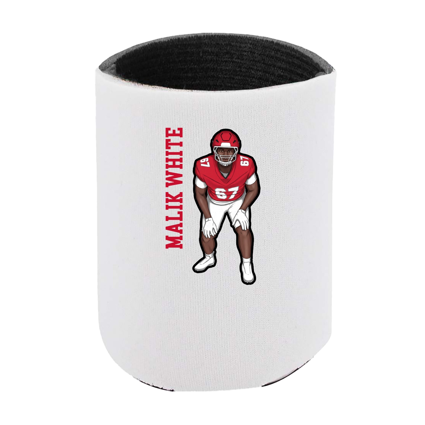 Can Holder — Name Vertical in White