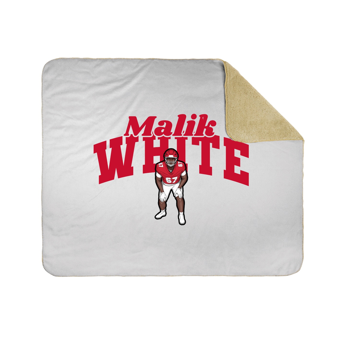 Throw Blanket — Signature Arch in White