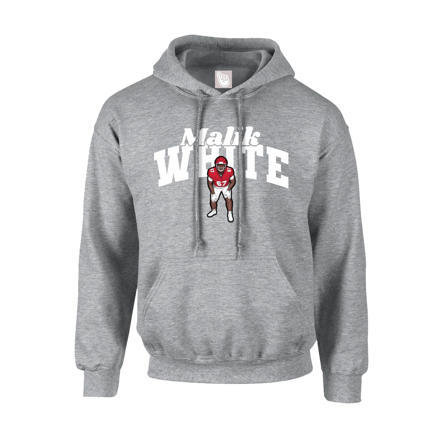 Hoodie — Signature Arch in Grey