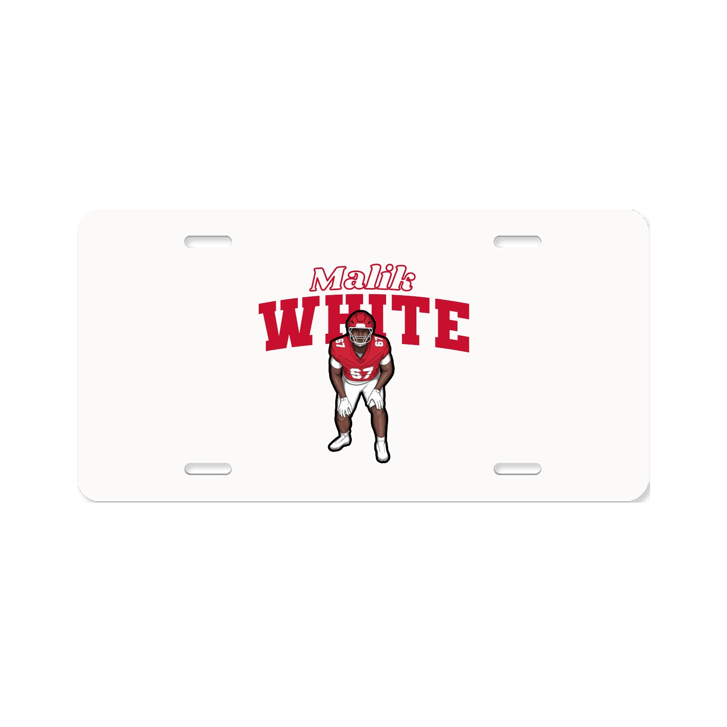 License Plate — Name Arch in Classic