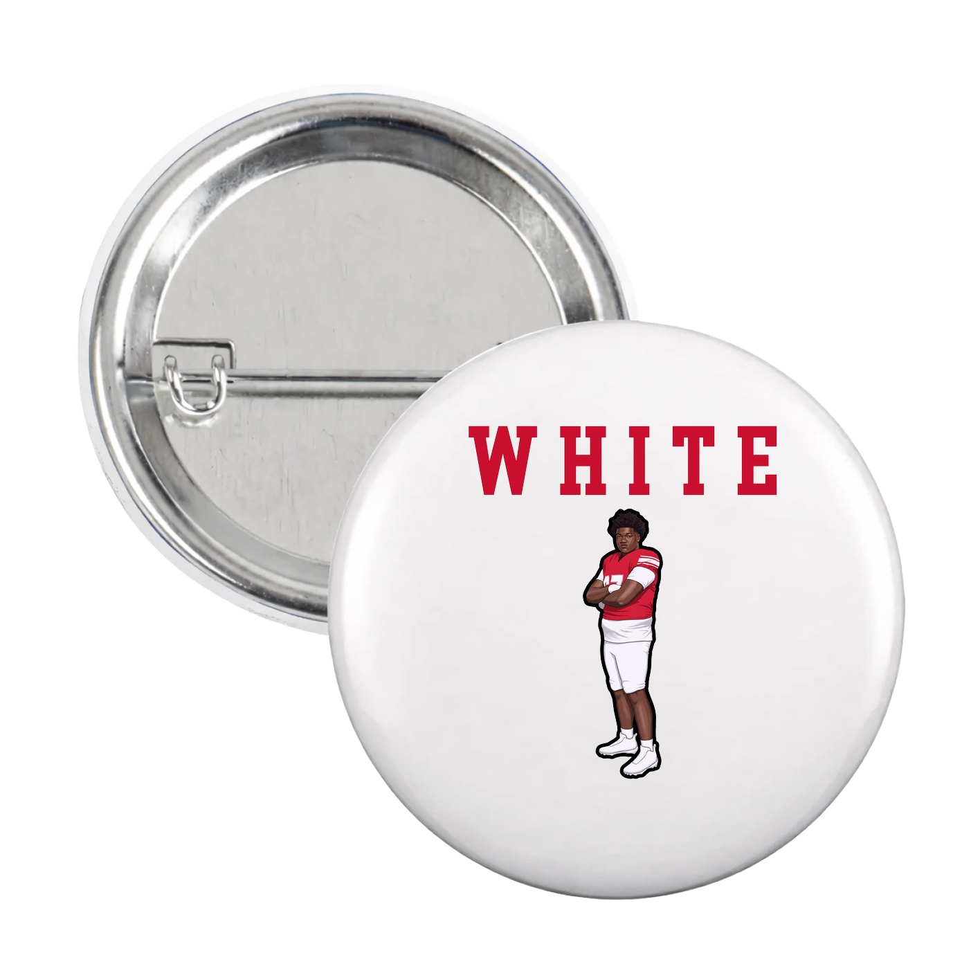 Game Day Button — Shirsey in White