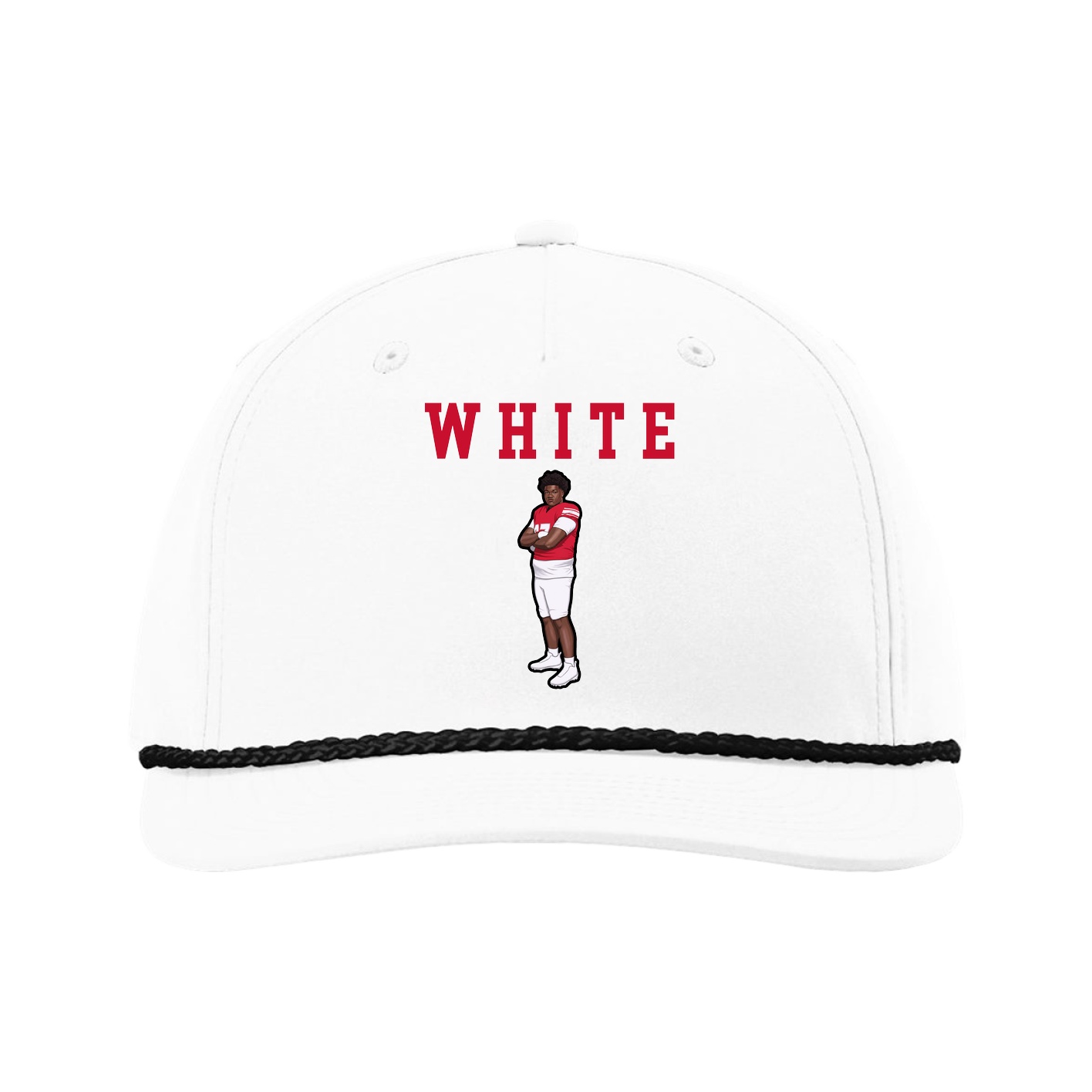 Five-Panel Classic Rope Cap — Shirsey in White