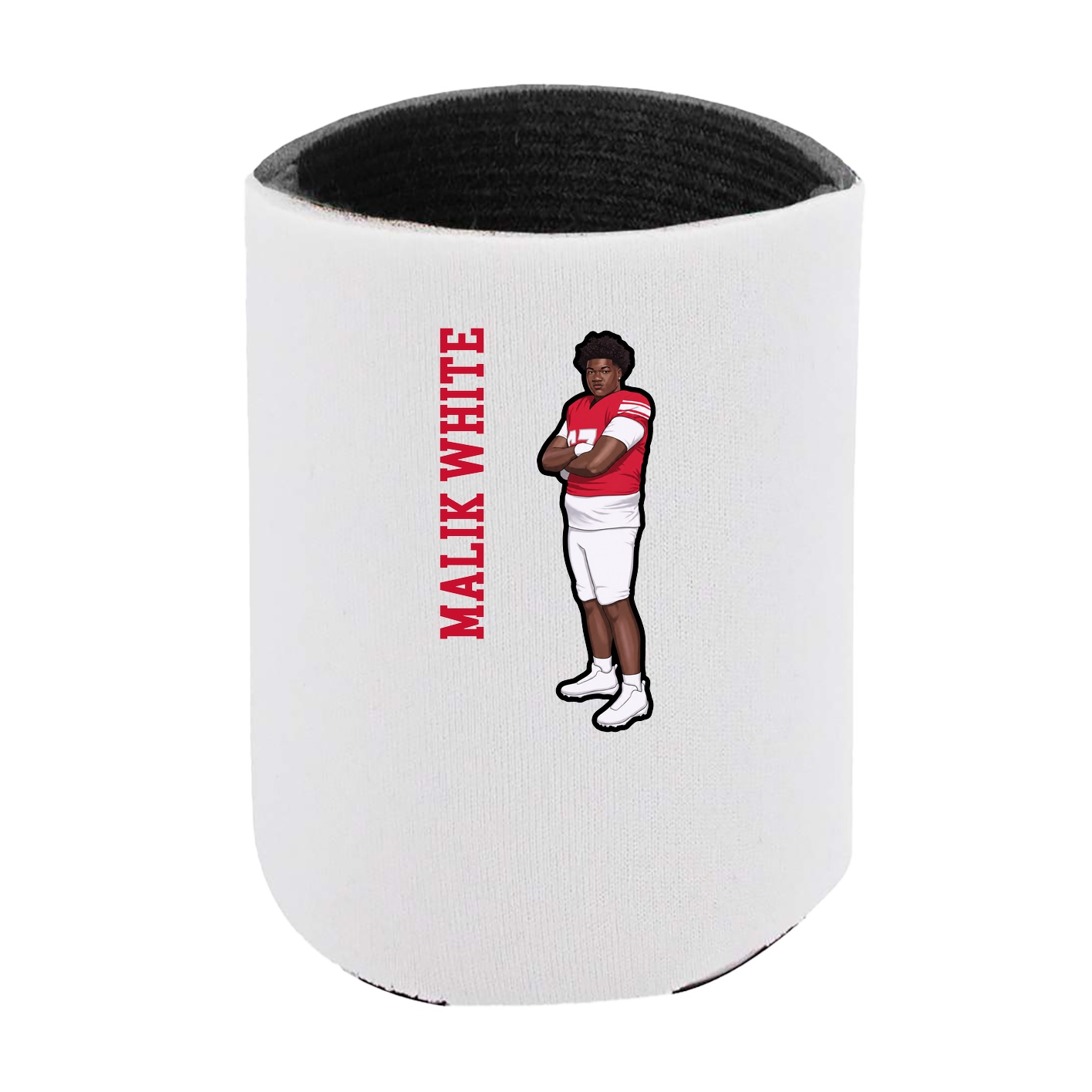 Can Holder — Name Vertical in White