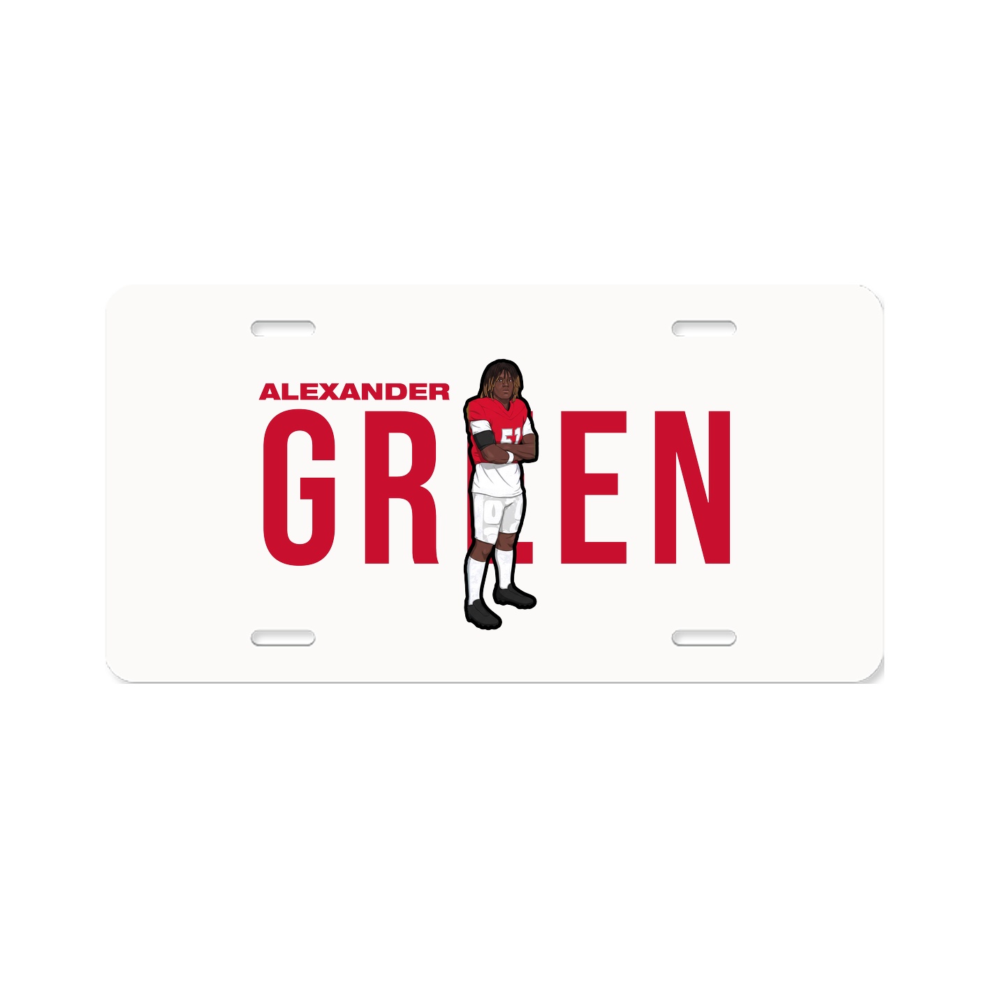 License Plate — Player Name in Classic