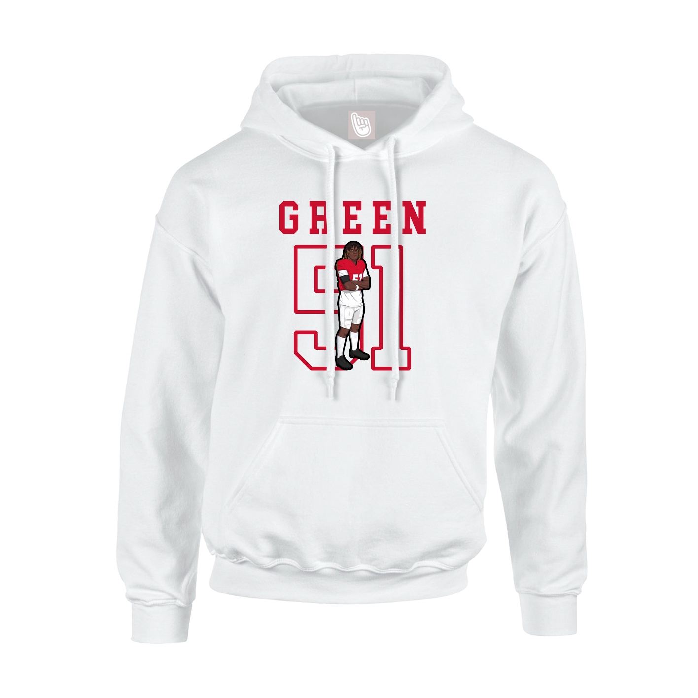 Hoodie — Shirsey in White