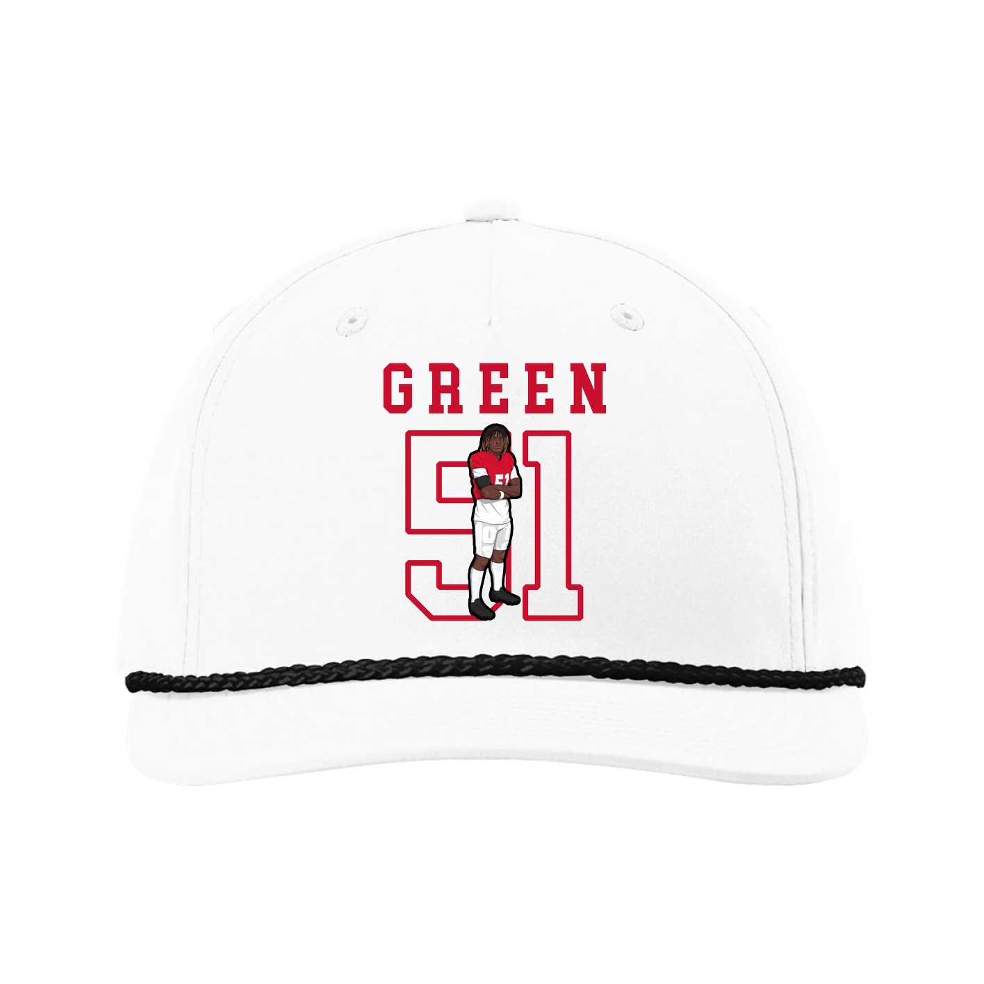 Five-Panel Classic Rope Cap — Shirsey in White